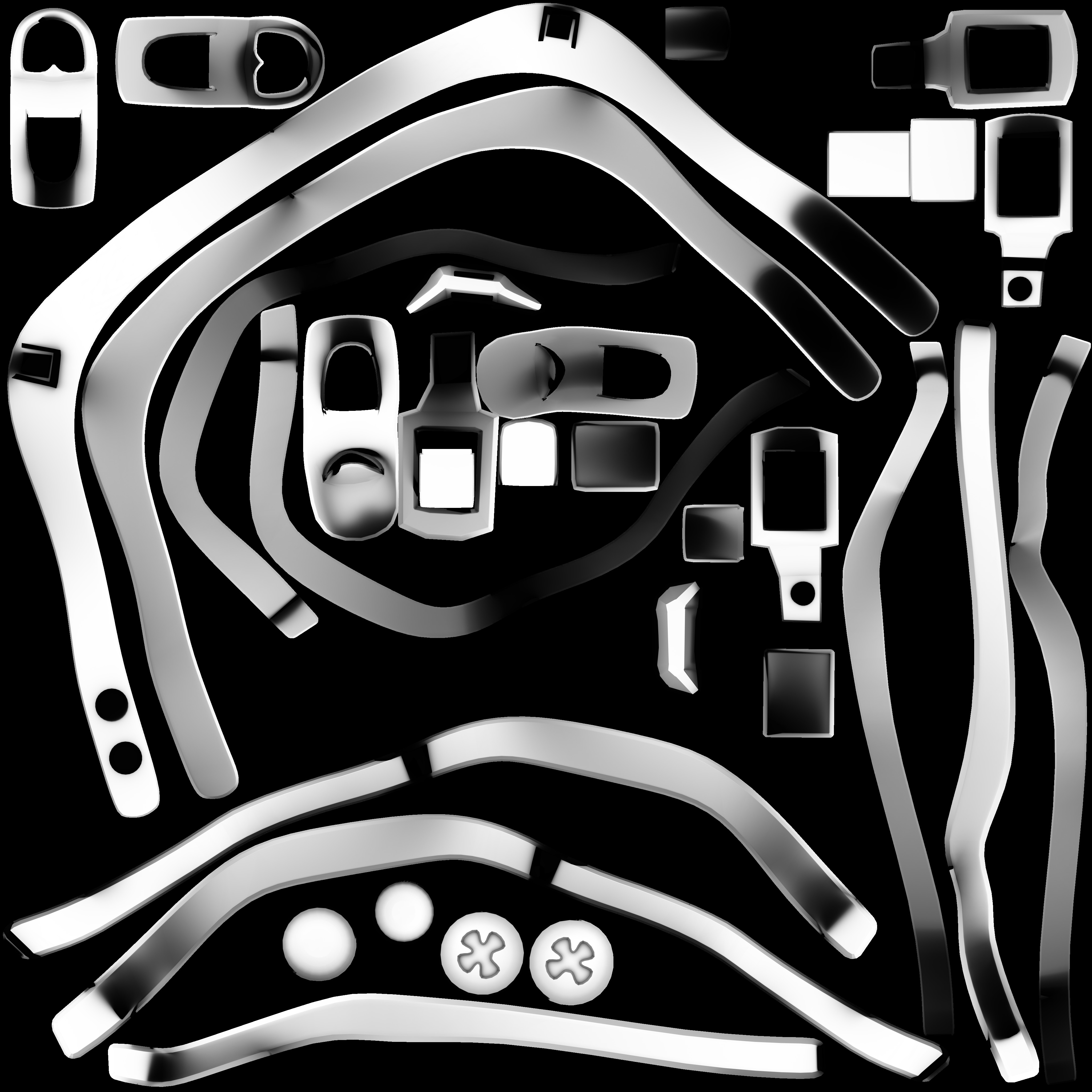 Mask Reusable Respirator 3M Respirator 3D model_6