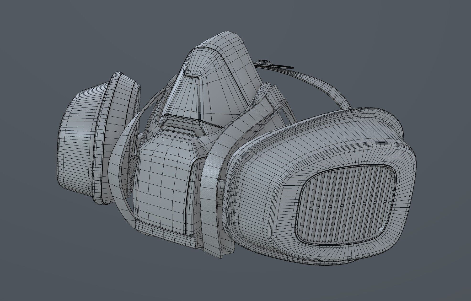 Mask Reusable Respirator 3M Respirator 3D model_3