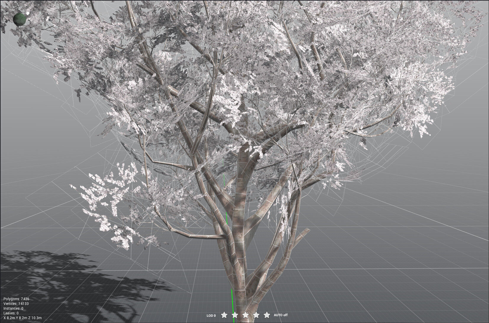 EVERYPlant Japanese Cherry LowPoly Low-poly 3D model_41