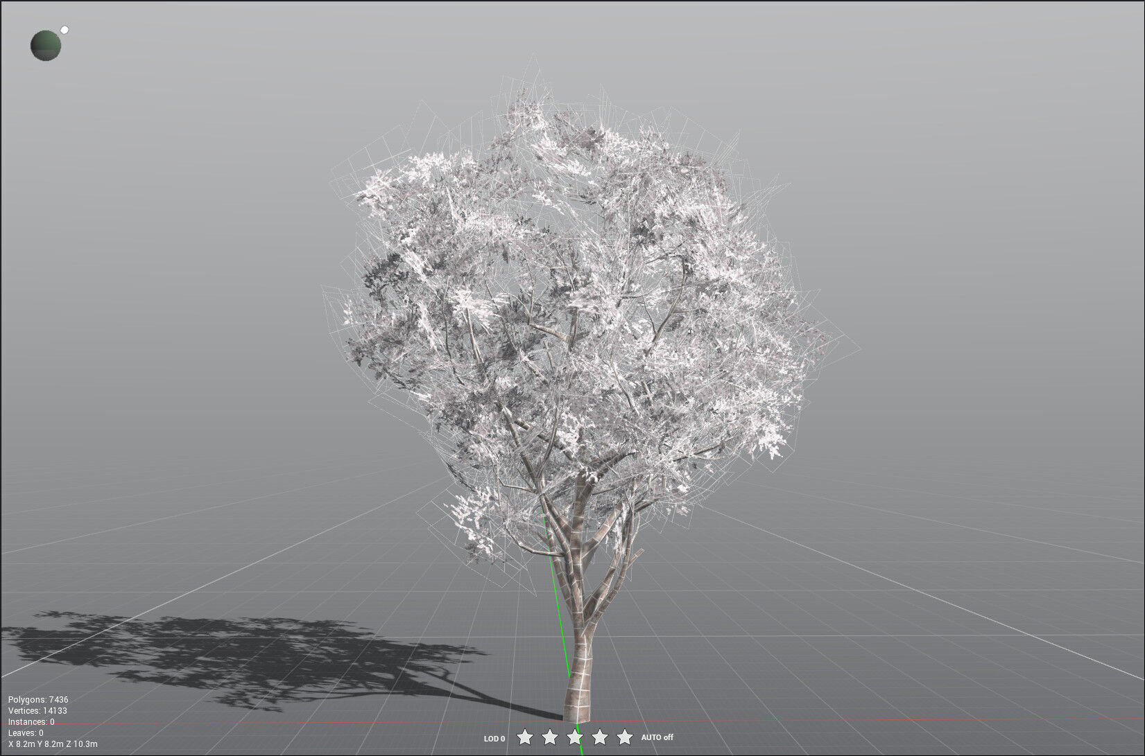 EVERYPlant Japanese Cherry LowPoly Low-poly 3D model_40