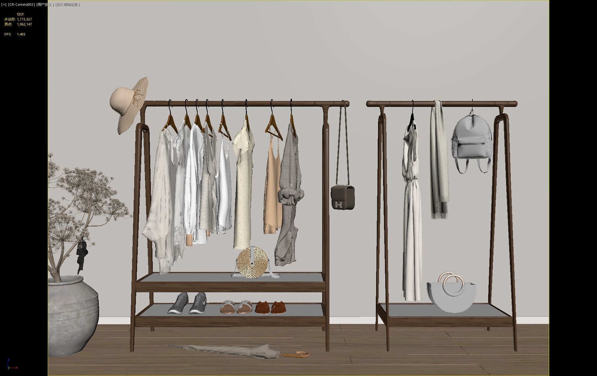 3DS MAX  WABI SABI STYLE 3D CLOTHES SHOP 0004 3D model_1
