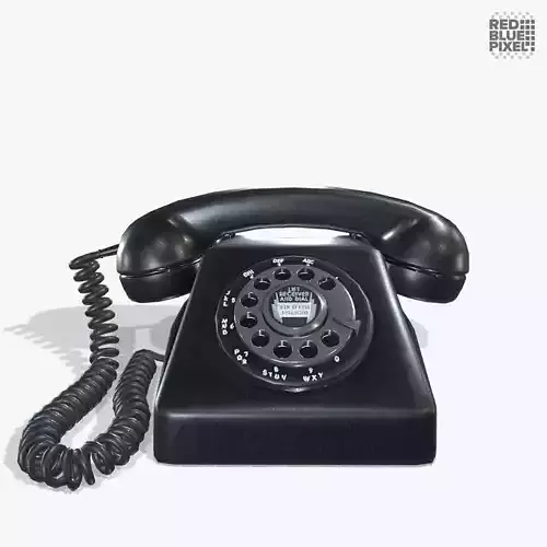 Telephone V02 Low-poly 3D model