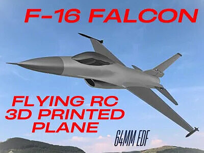 F-16 falcon RC Jet Fighter  64mm EDF 3D print model