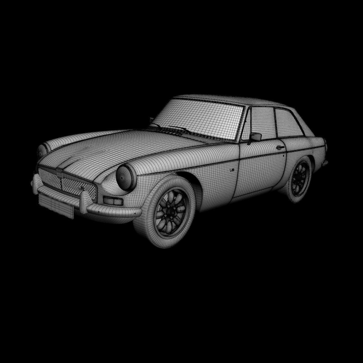 MG MGB GT V8 Coupe 3D model_13
