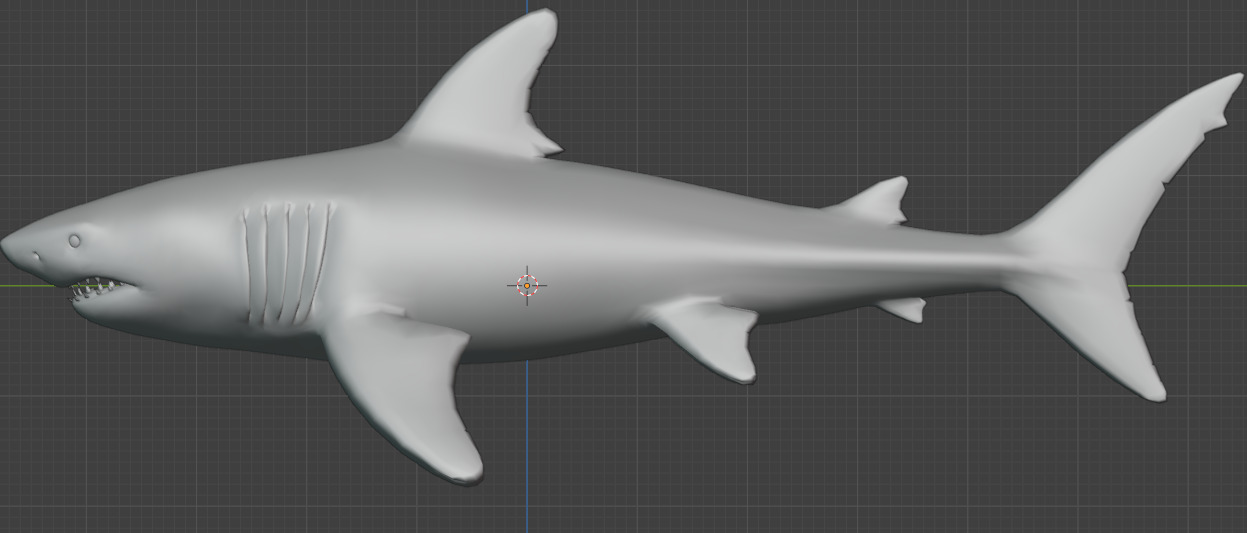 Megalodon Animated  Low-poly 3D model_13