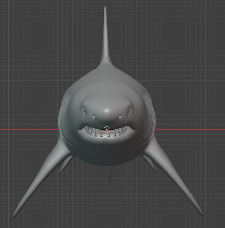Megalodon Animated  Low-poly 3D model_14