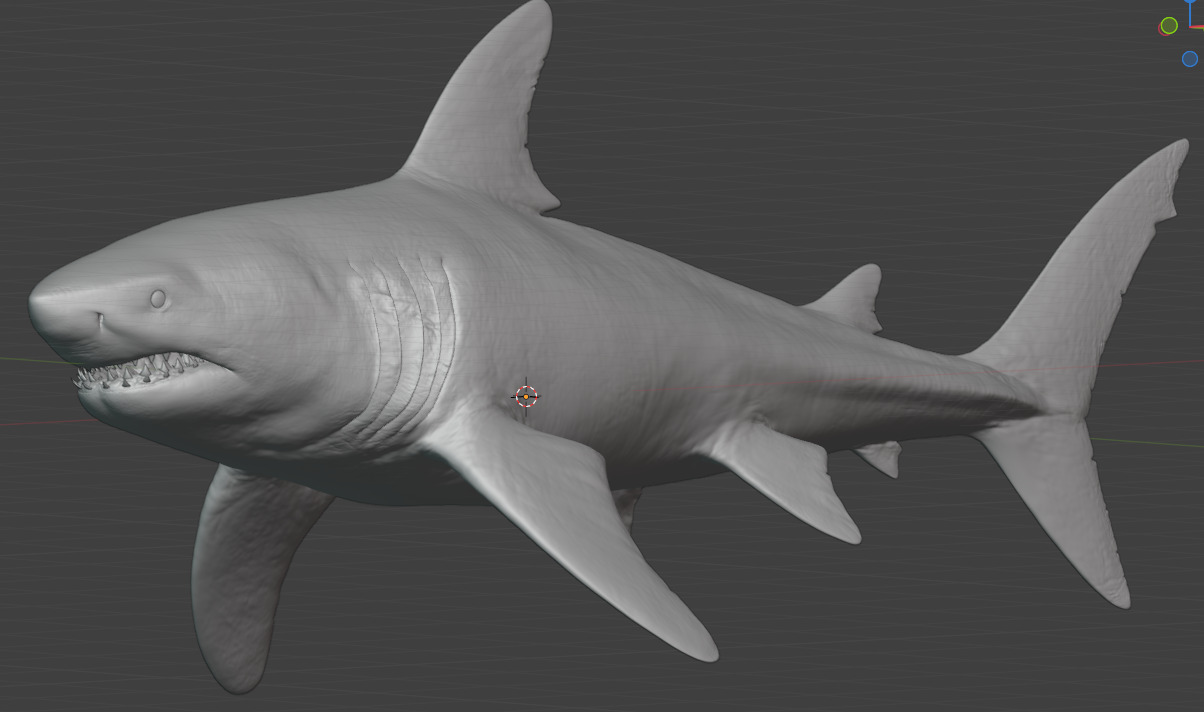 Megalodon Animated  Low-poly 3D model_16