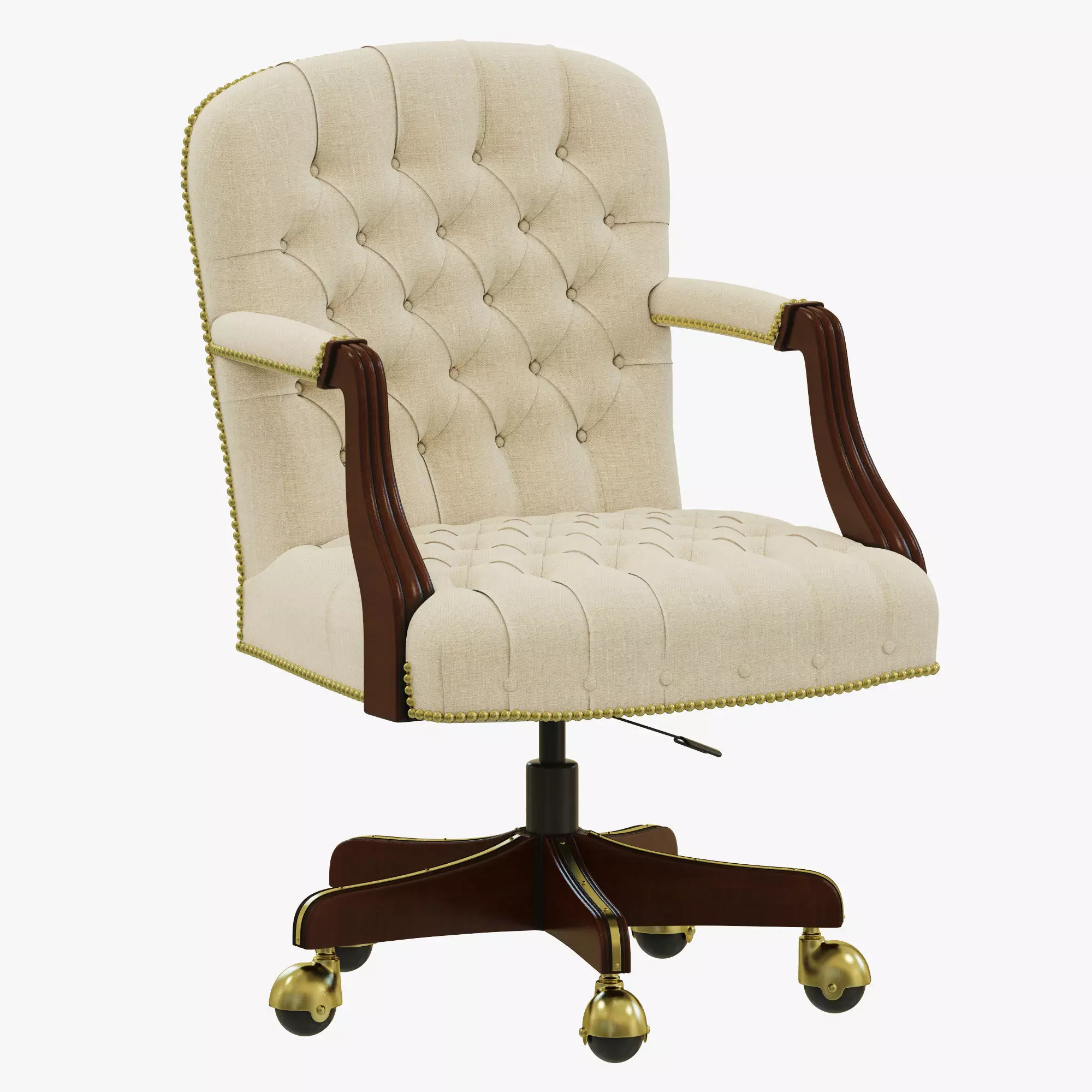 Francesco Molon SWIVEL CASTER ARMCHAIR P35 3D model_0