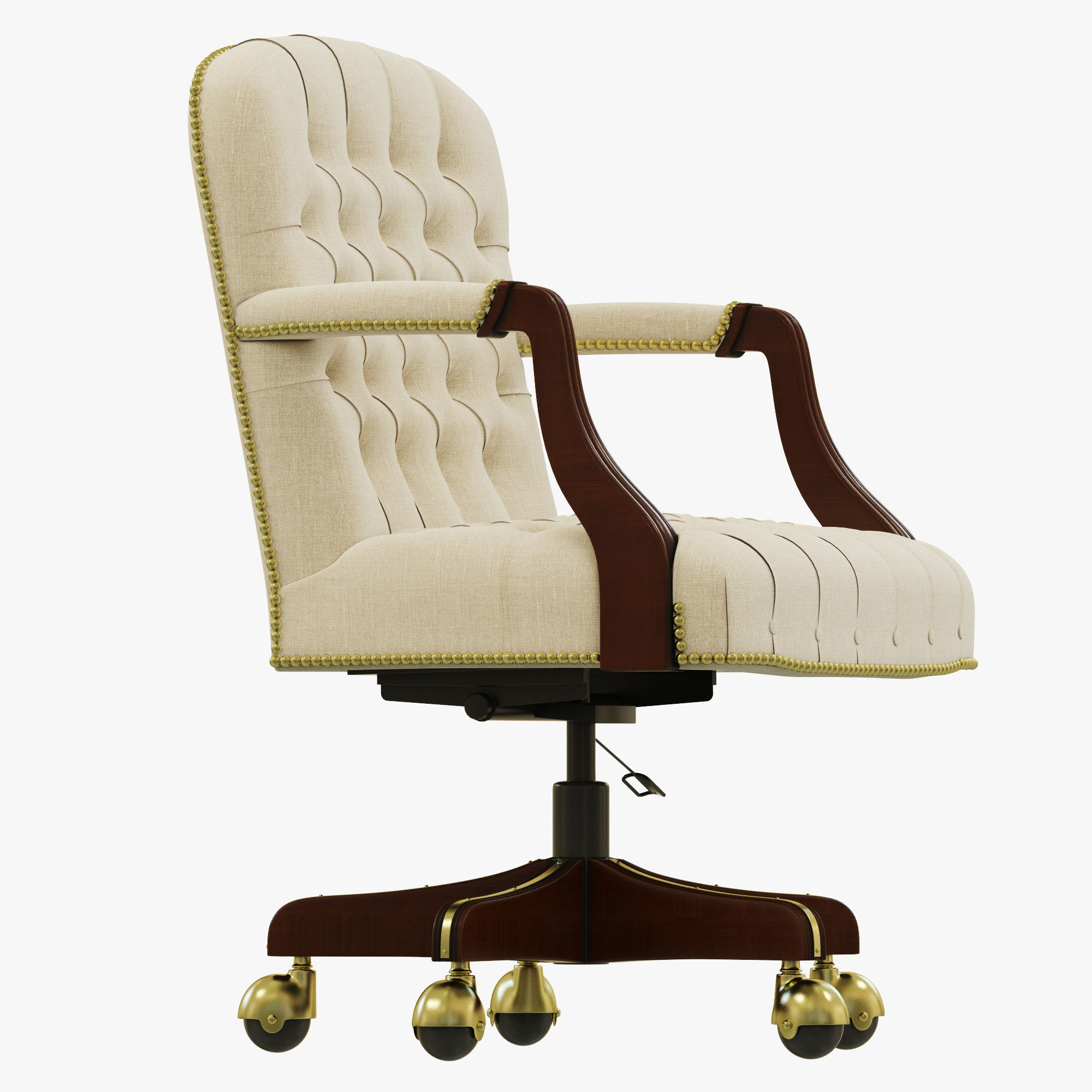 Francesco Molon SWIVEL CASTER ARMCHAIR P35 3D model_3