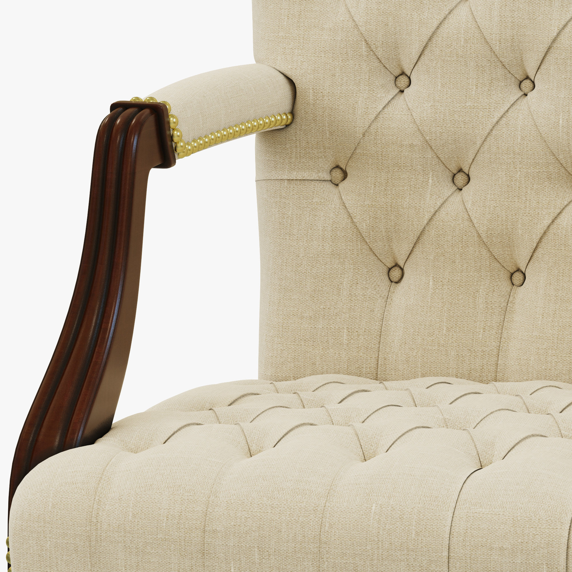 Francesco Molon SWIVEL CASTER ARMCHAIR P35 3D model_4