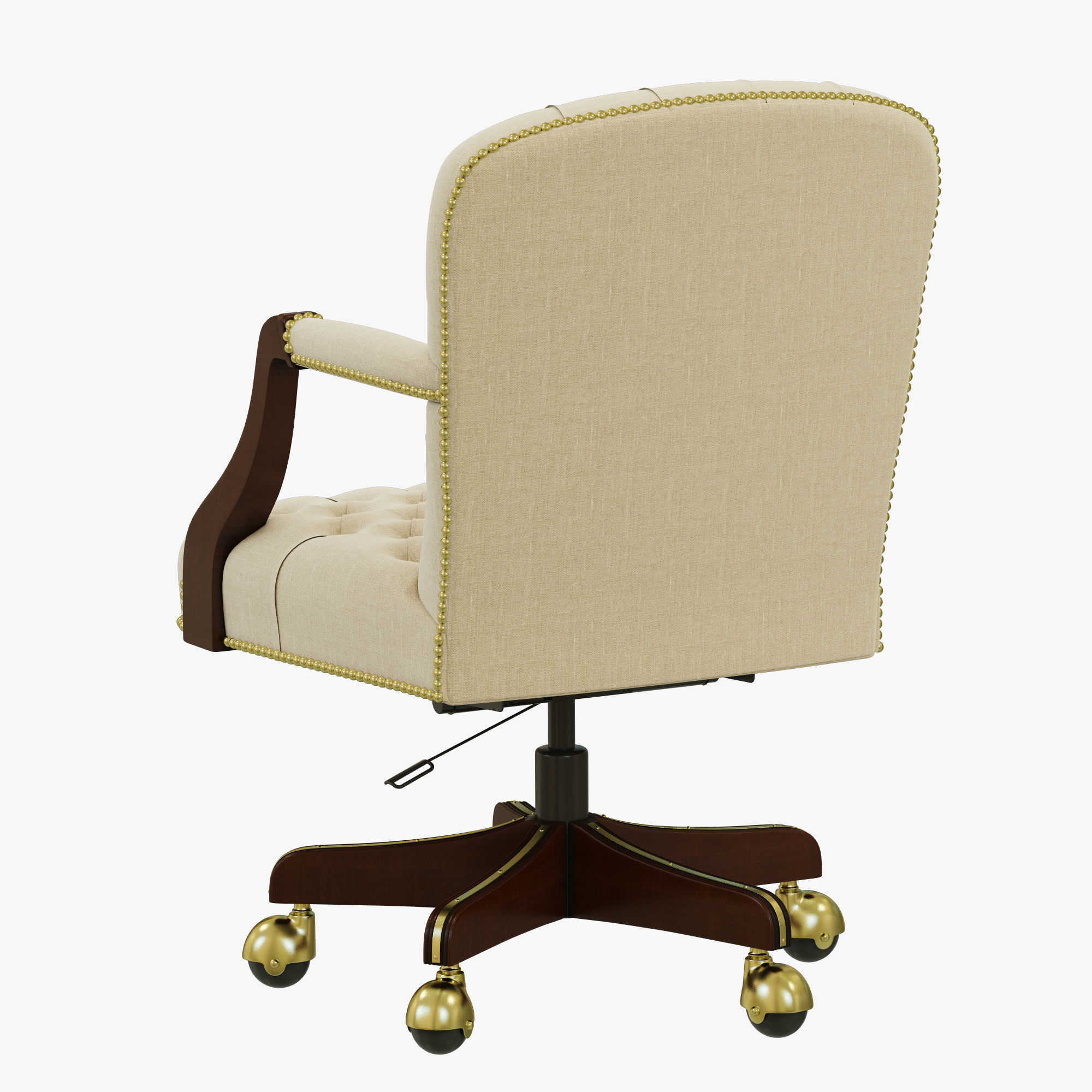 Francesco Molon SWIVEL CASTER ARMCHAIR P35 3D model_2