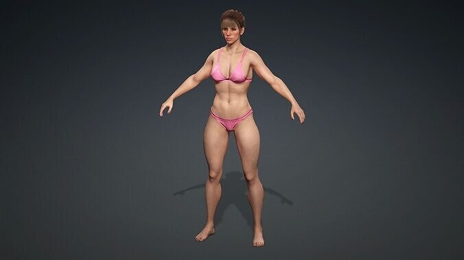 Realistic Female 3D Model  3D model