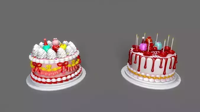 birthday cake 3D model