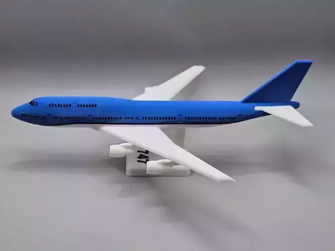 747 Airplane Kit Card