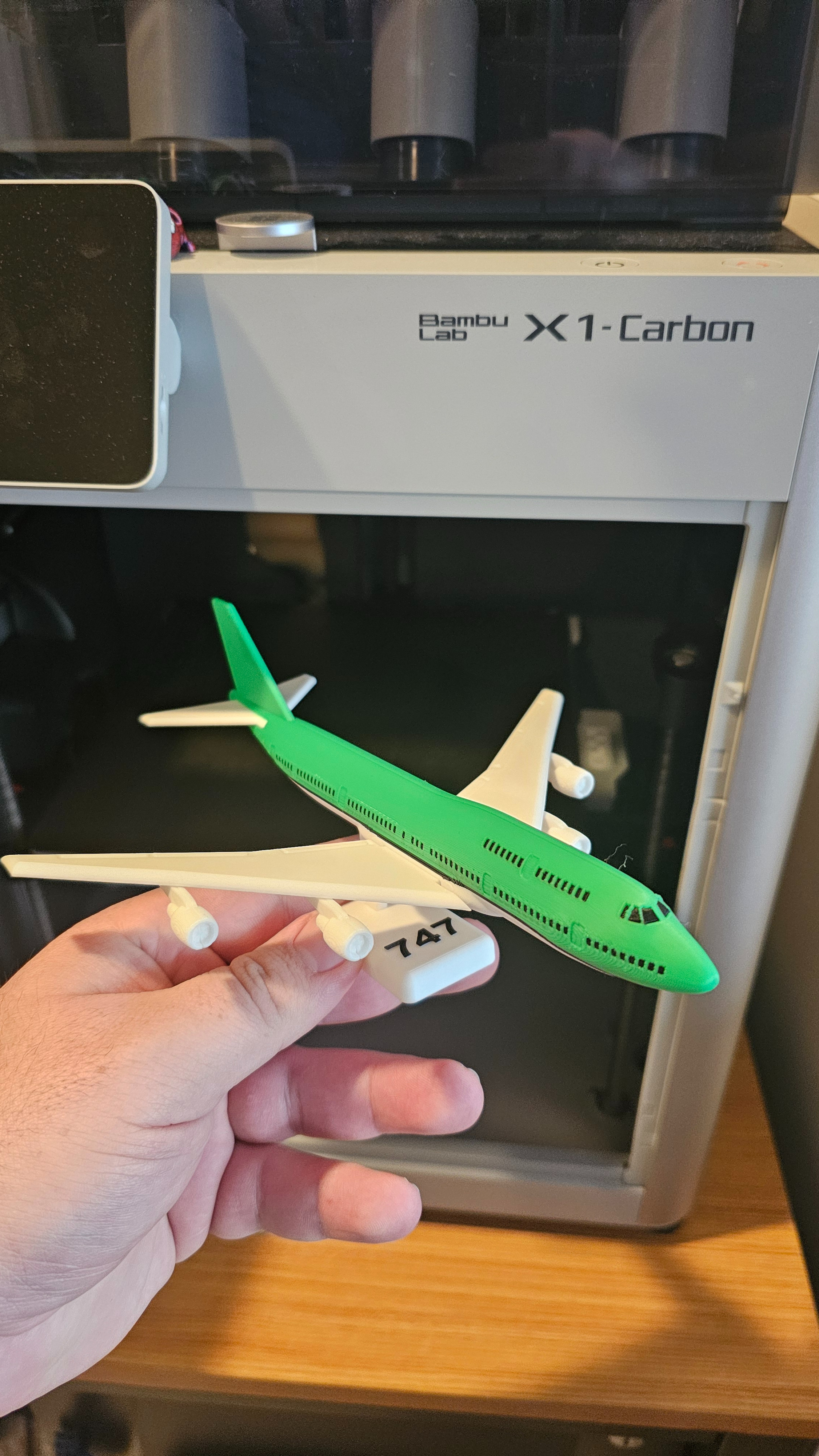 747 Airplane Kit Card 3D print model_12