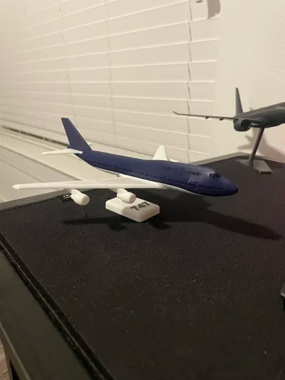 747 Airplane Kit Card 3D print model_10