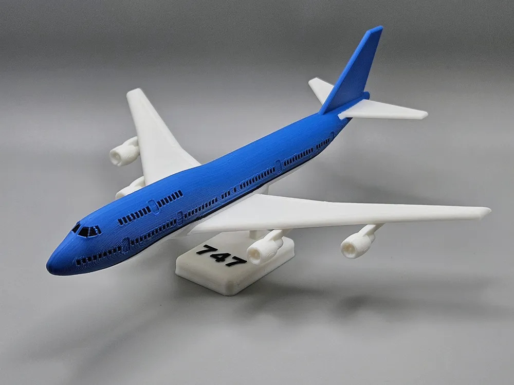 747 Airplane Kit Card 3D print model_1