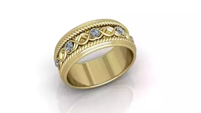 Ring gold and diamond