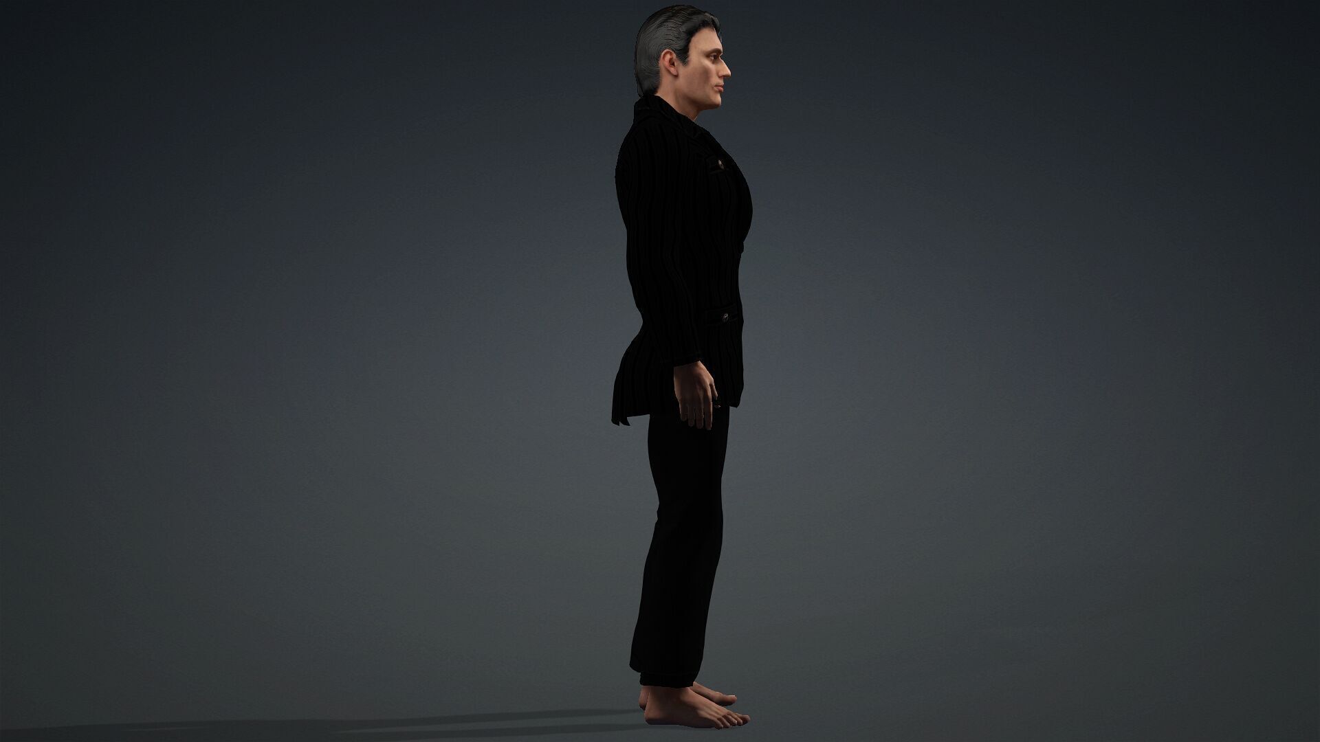 Realistic Male Character 3D Model 3D model_1