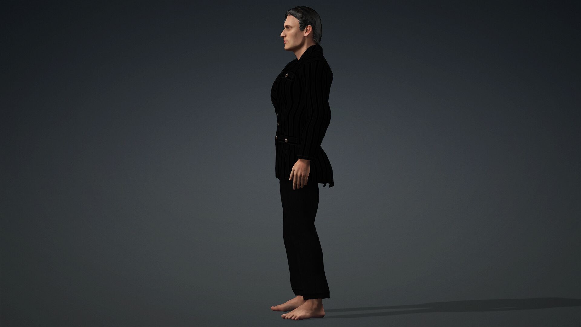 Realistic Male Character 3D Model 3D model_2