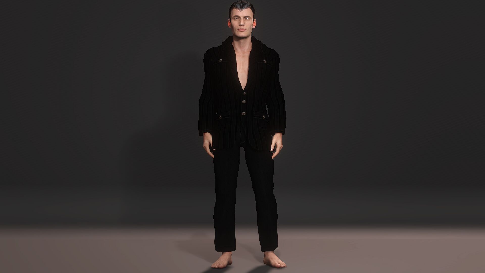 Realistic Male Character 3D Model 3D model_8