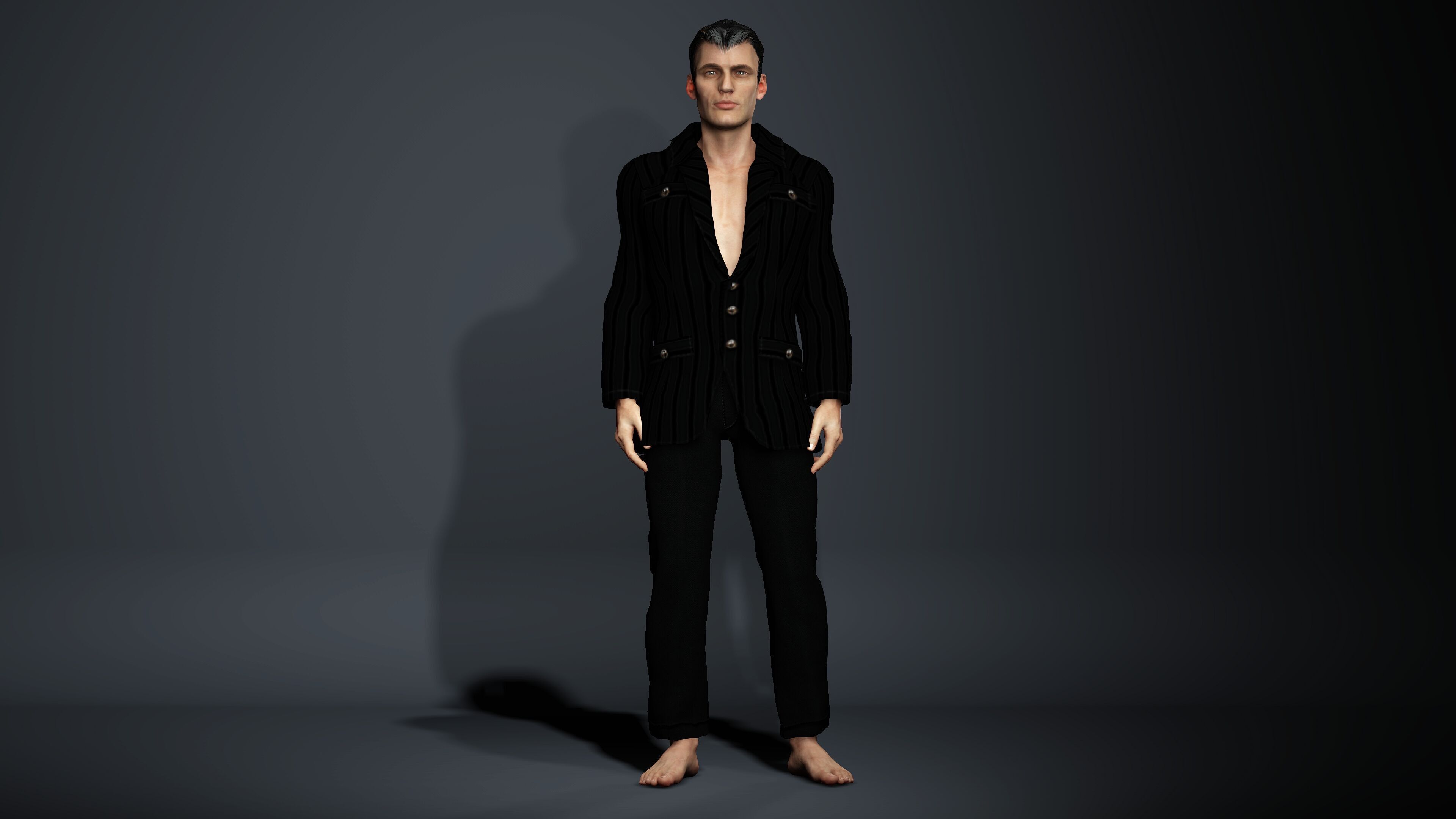 Realistic Male Character 3D Model 3D model_4