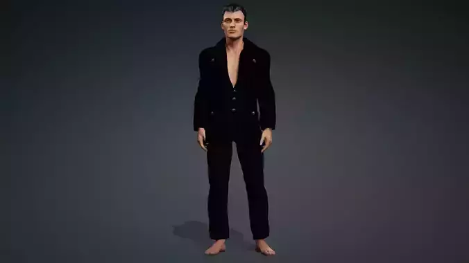 Realistic Male Character 3D Model