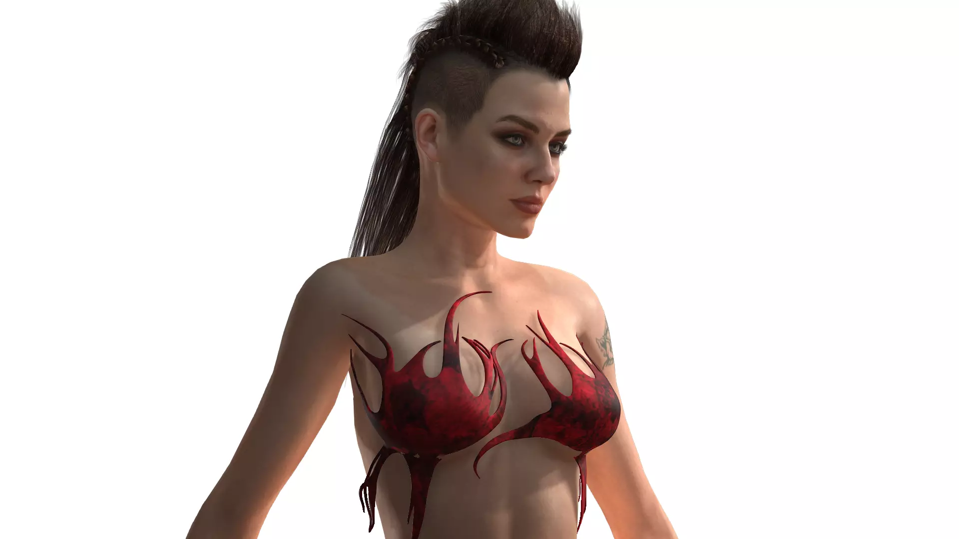 3D FBX Piece Fantasy Female Bra 2 3D model_0