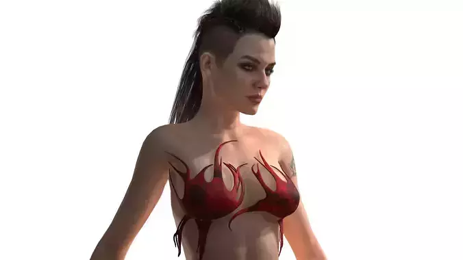 3D FBX Piece  Fantasy Female Bra 2
