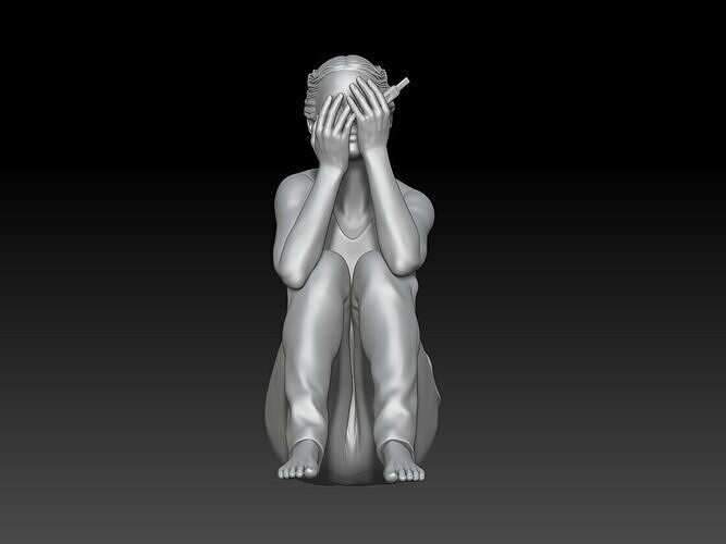 pregnancy test girl 4 3D print model