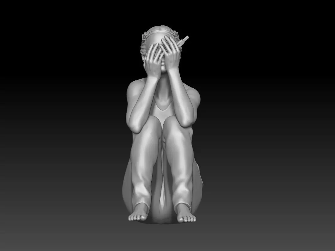 pregnancy test girl 4 3D print model