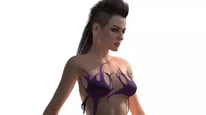 3D FBX Piece  Fantasy Female Bra 3