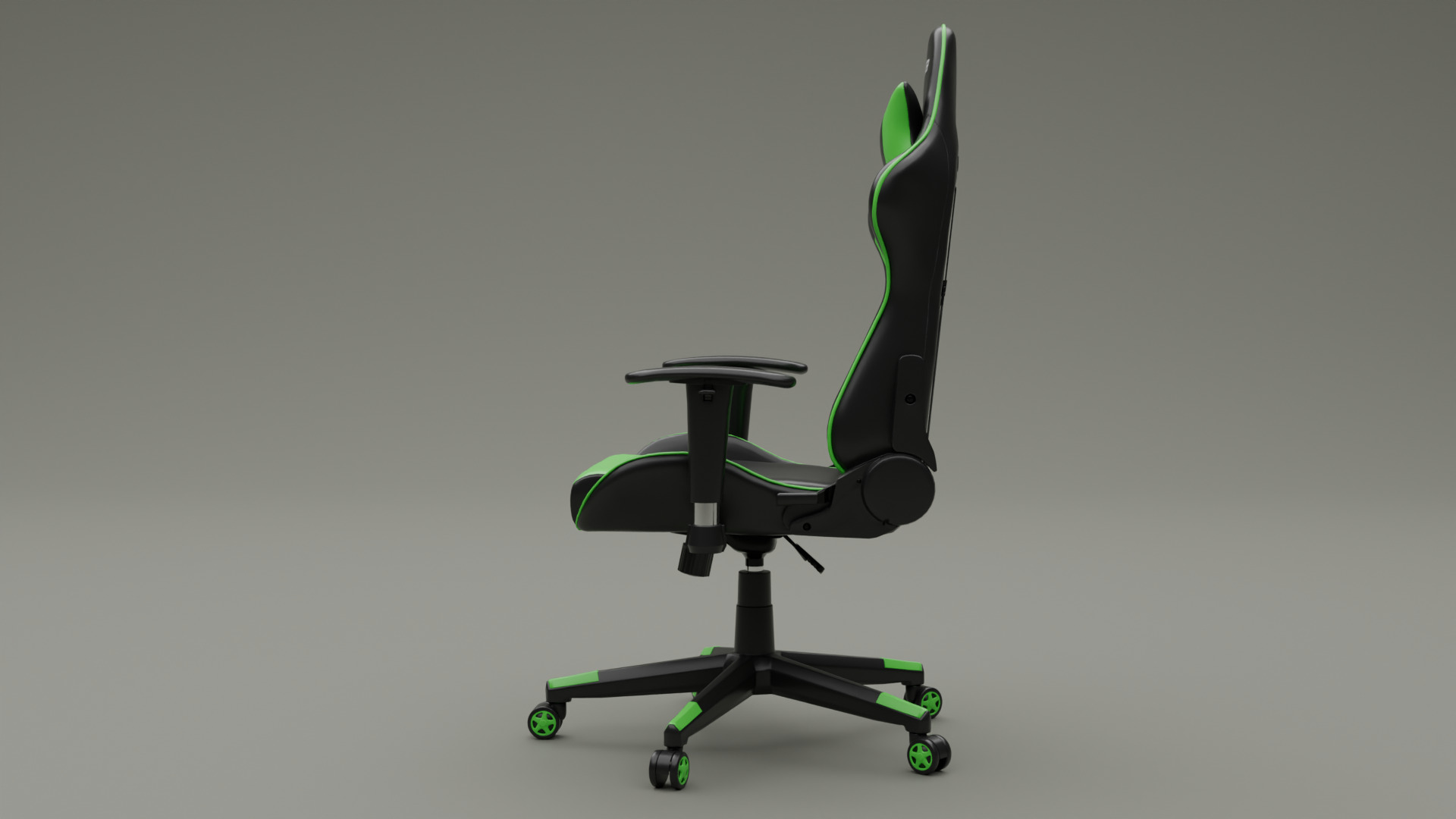Gaming Chair Low-poly 3D model_6