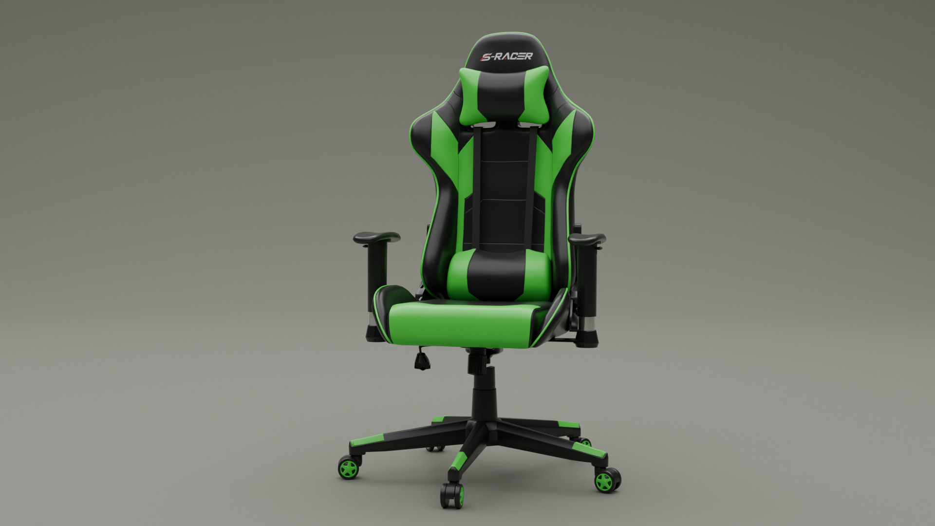 Gaming Chair Low-poly 3D model_8
