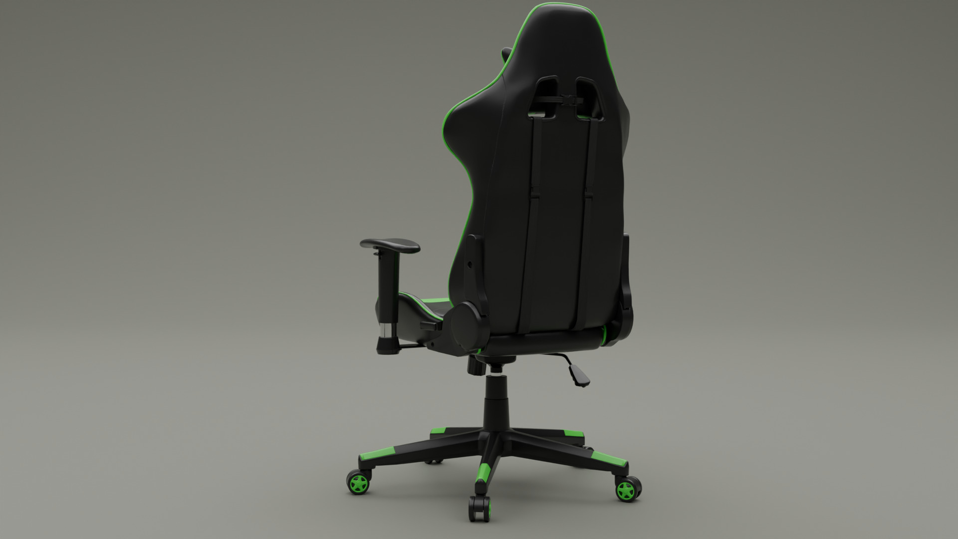 Gaming Chair Low-poly 3D model_5