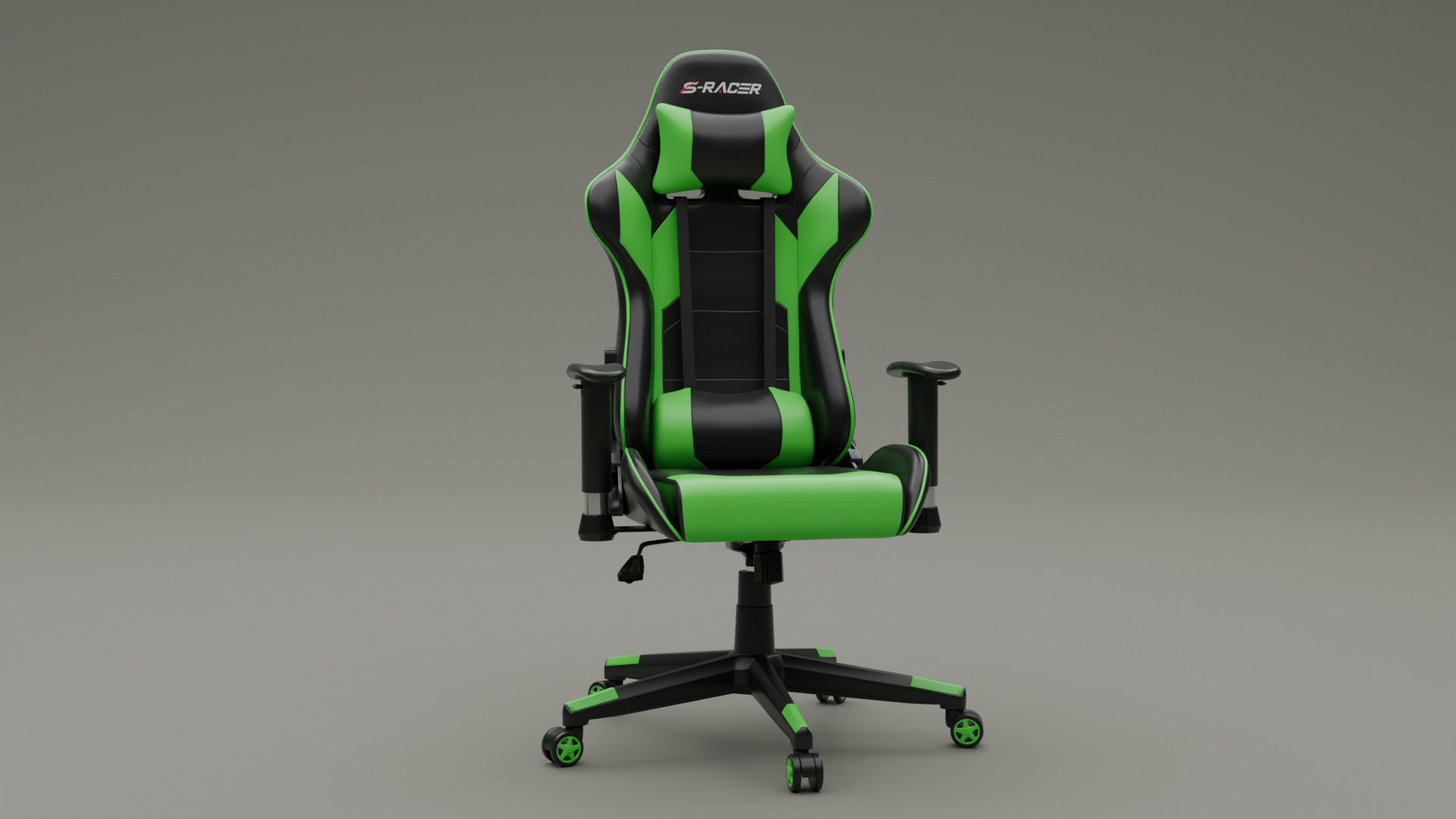 Gaming Chair Low-poly 3D model_2
