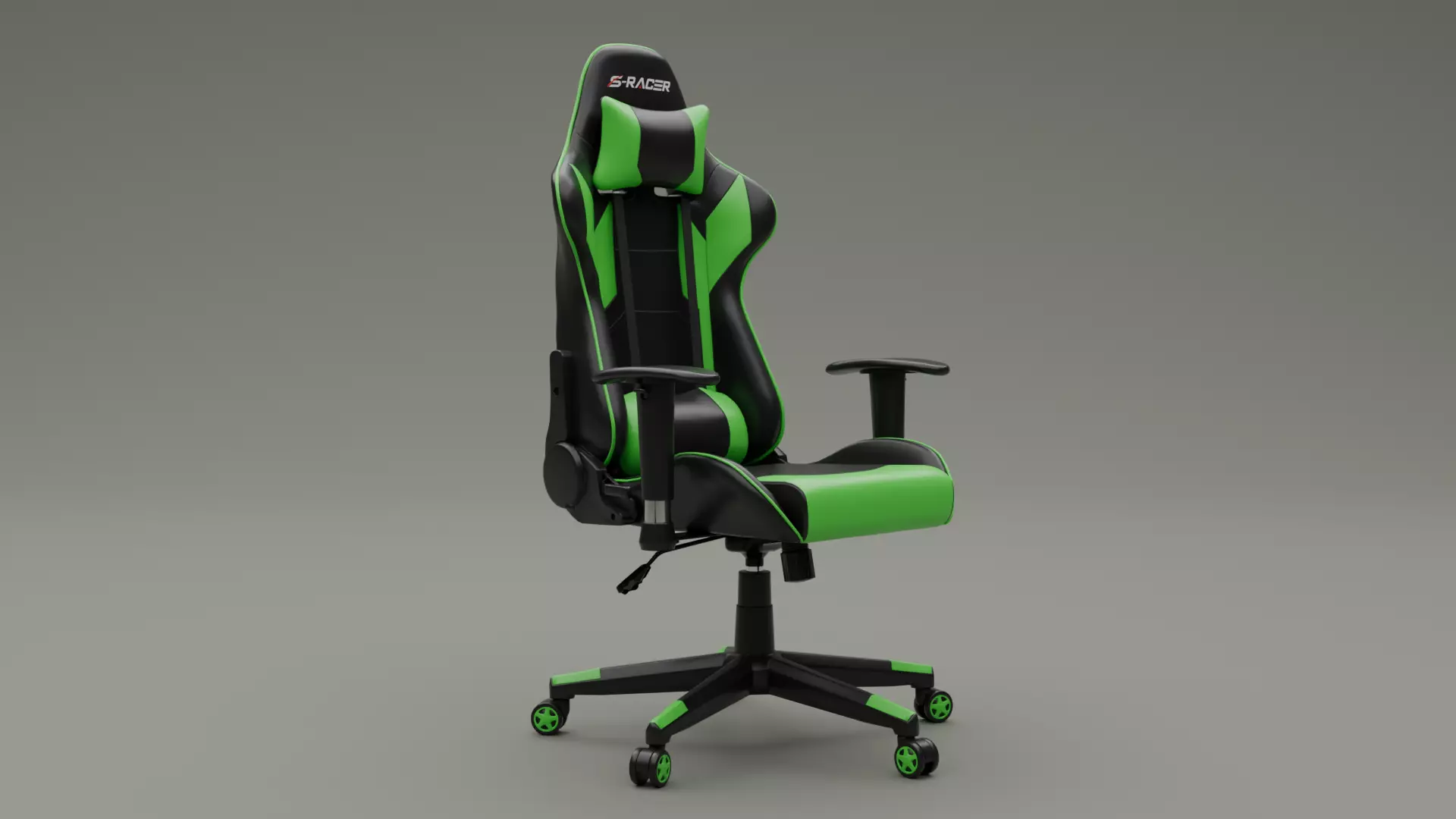 Gaming Chair Low-poly 3D model_0
