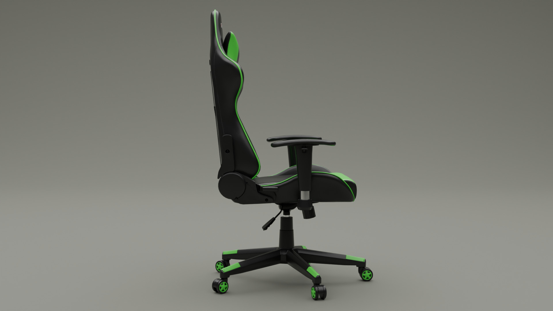 Gaming Chair Low-poly 3D model_3