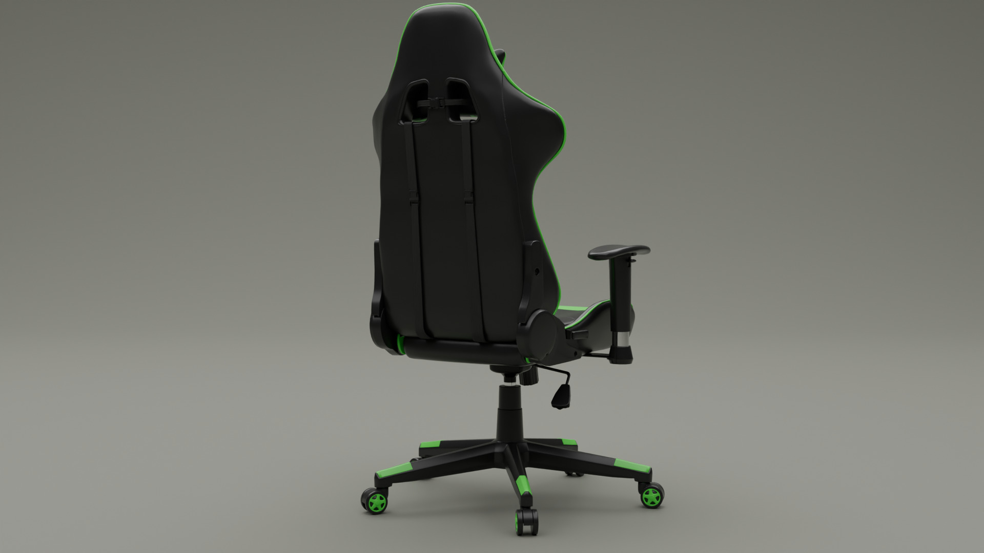 Gaming Chair Low-poly 3D model_4
