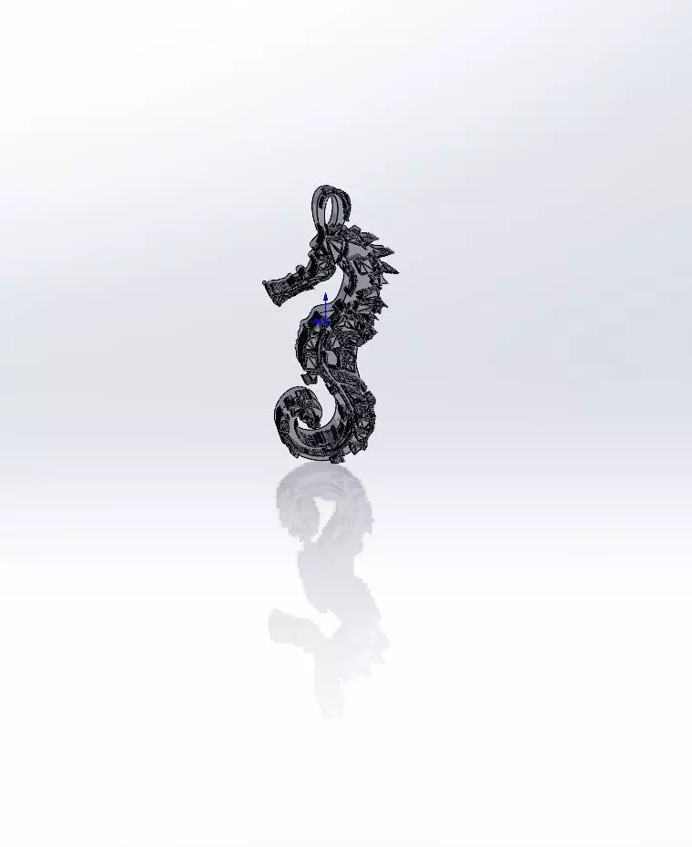 Earing Sea Horse Free 3D print model