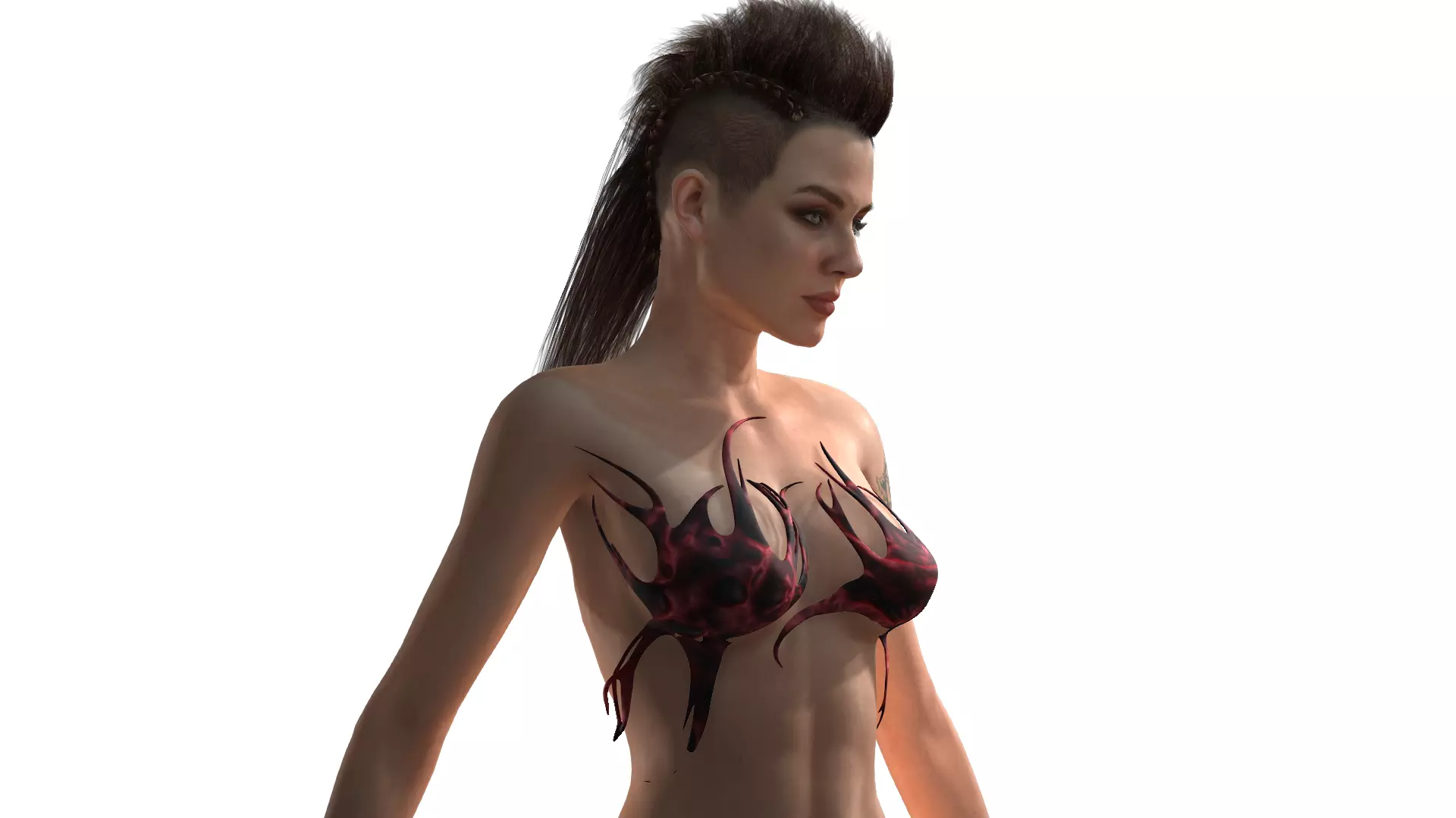 3D FBX Piece Fantasy Female Bra 6 3D model_0