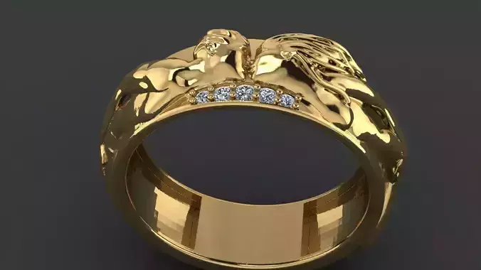 Ring of love 3D print model