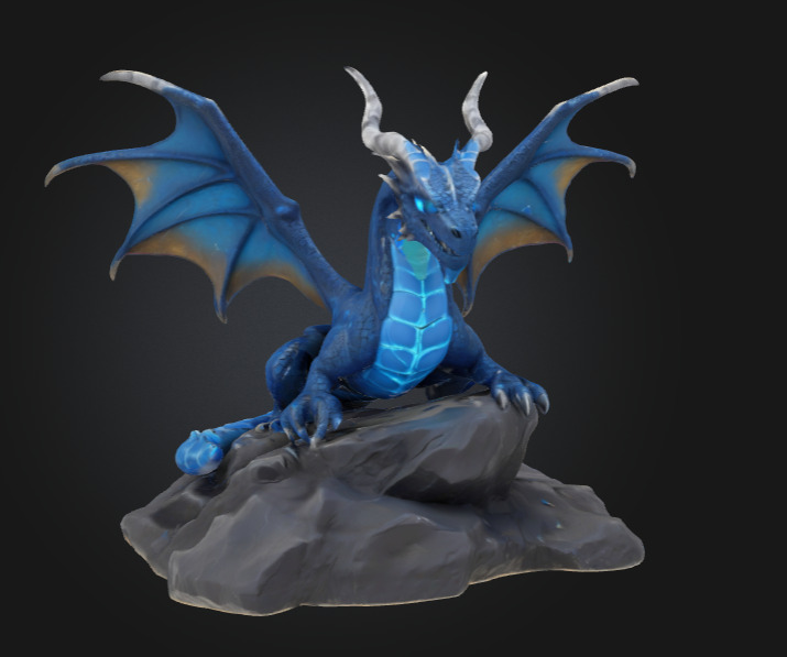Isco the Ice Dragon - 3D Printable 3D print model_13