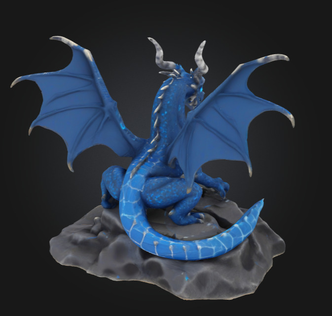 Isco the Ice Dragon - 3D Printable 3D print model_9