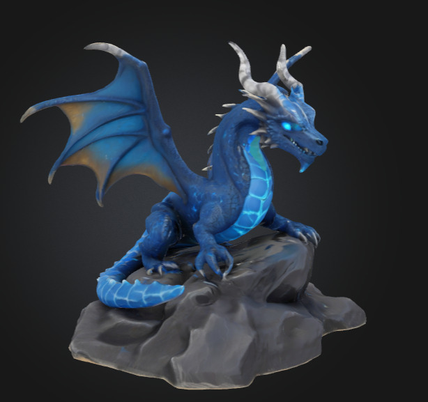 Isco the Ice Dragon - 3D Printable 3D print model_12