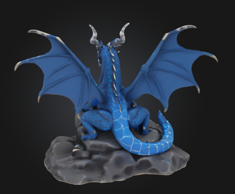 Isco the Ice Dragon - 3D Printable 3D print model_7