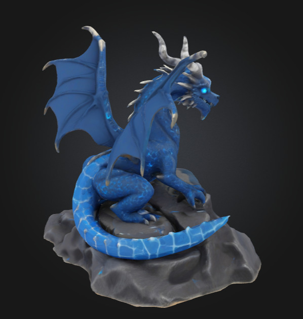 Isco the Ice Dragon - 3D Printable 3D print model_10