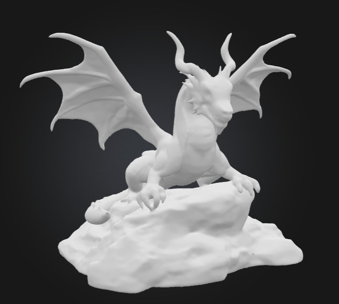 Isco the Ice Dragon - 3D Printable 3D print model_23