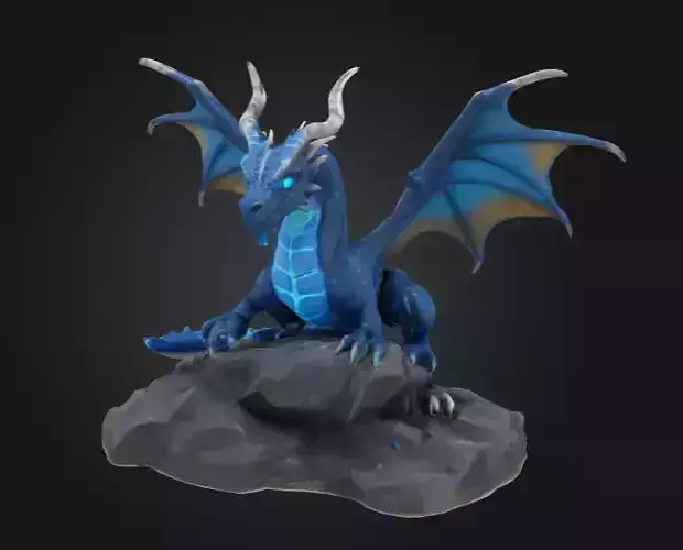 Isco the Ice Dragon - 3D Printable 