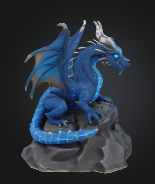 Isco the Ice Dragon - 3D Printable 3D print model_11
